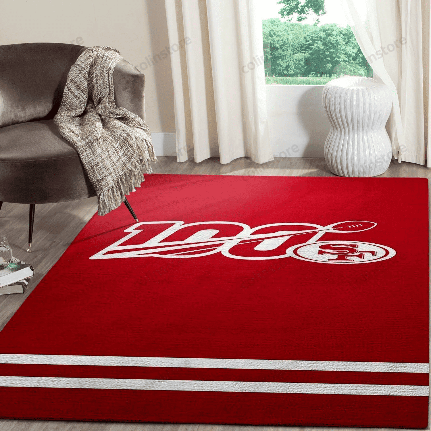 San Francisco 49ers 3D Rectangle Area Rug – Full Print Carpet For Living Room & Bedroom Home Decor
