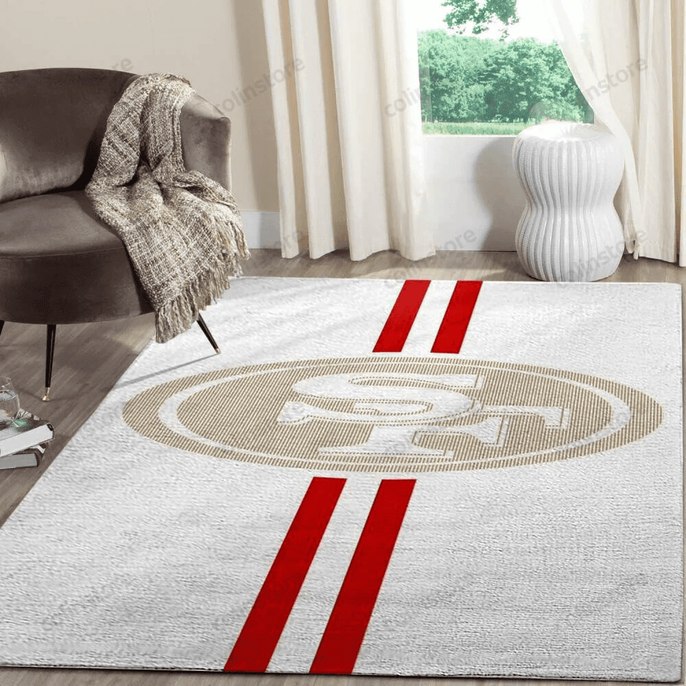 San Francisco 49ers 3D Rectangle Area Rug – Full Print Carpet For Living Room & Bedroom Home Decor