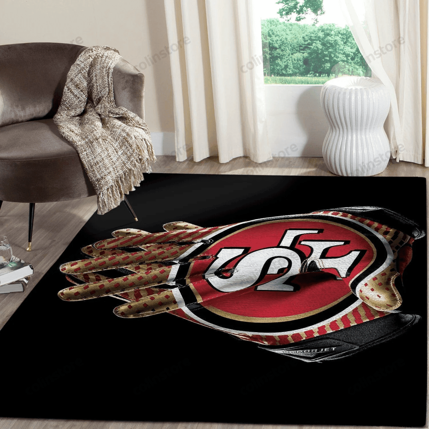 San Francisco 49ers 3D Rectangle Area Rug – Full Print Carpet For Living Room & Bedroom Home Decor