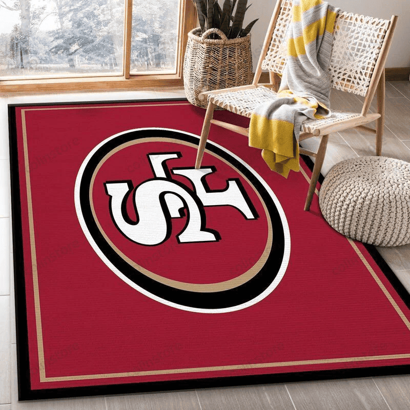 San Francisco 49ers 4 3D Rectangle Area Rug – Full Print Carpet For Living Room & Bedroom Home Decor
