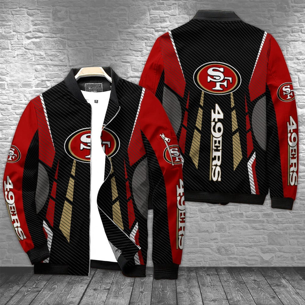San Francisco 49ERS Bomber Jacket | NFL Team Jacket for Men & Women | Football Fan Gift