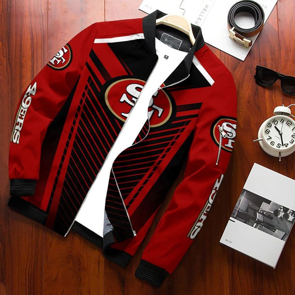 San Francisco 49ERS Bomber Jacket | NFL Team Jacket for Men & Women | Football Fan Gift