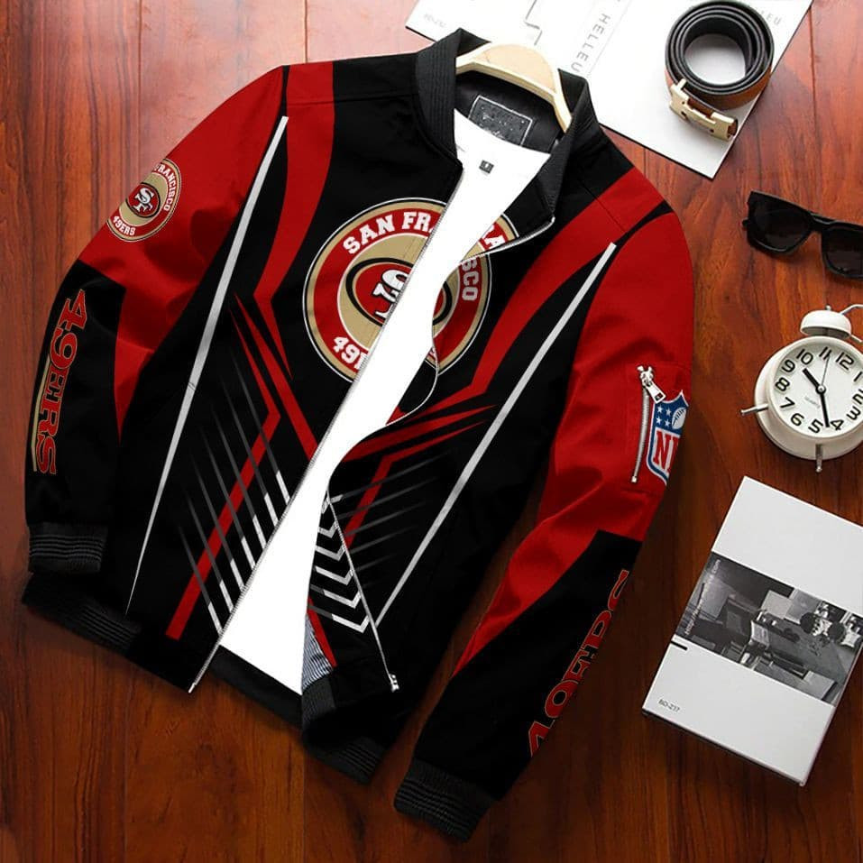 San Francisco 49ERS Bomber Jacket | NFL Team Jacket for Men & Women | Football Fan Gift