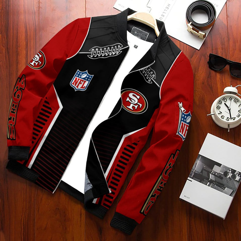 San Francisco 49ERS Bomber Jacket | NFL Team Jacket for Men & Women | Football Fan Gift