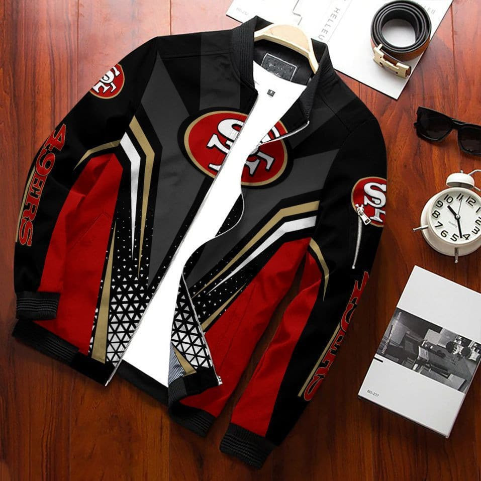 San Francisco 49ERS Bomber Jacket | NFL Team Jacket for Men & Women | Football Fan Gift