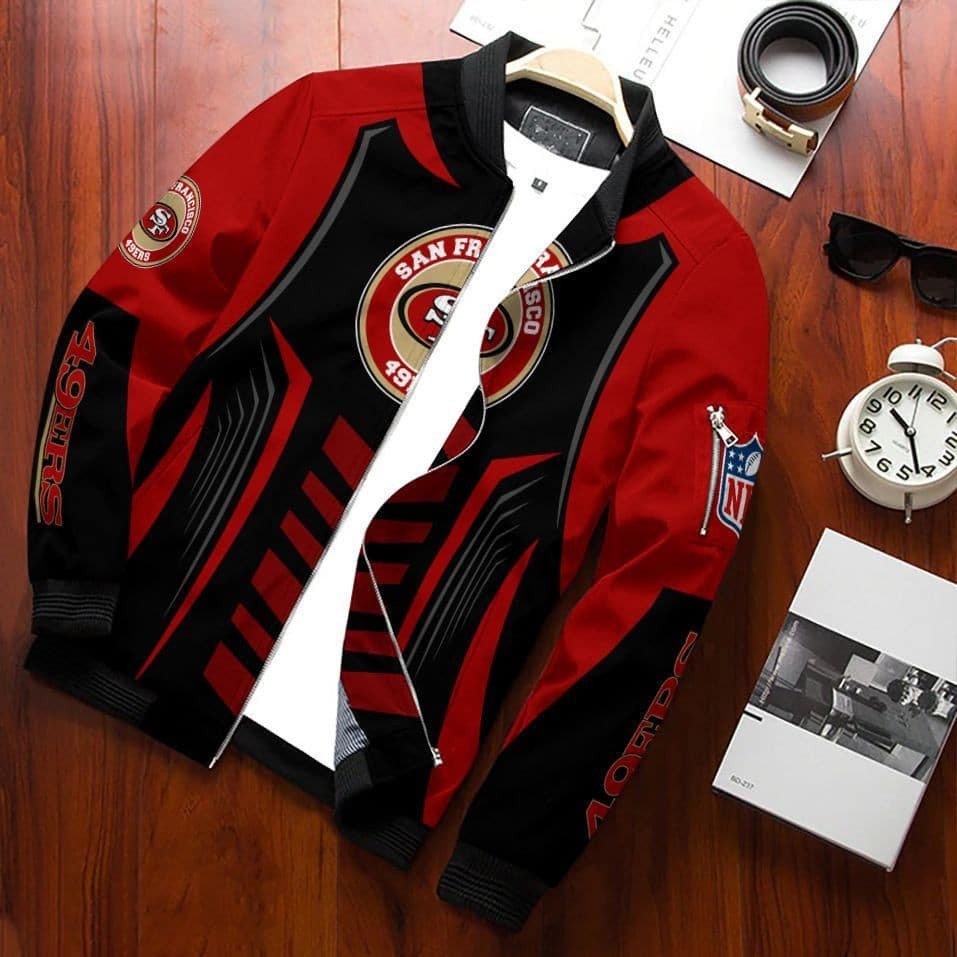 San Francisco 49ERS Bomber Jacket | NFL Team Jacket for Men & Women | Football Fan Gift