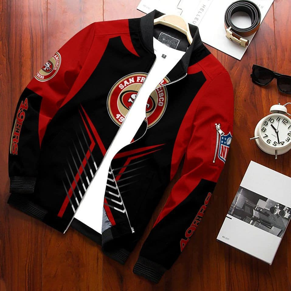 San Francisco 49ERS Bomber Jacket | NFL Team Jacket for Men & Women | Football Fan Gift