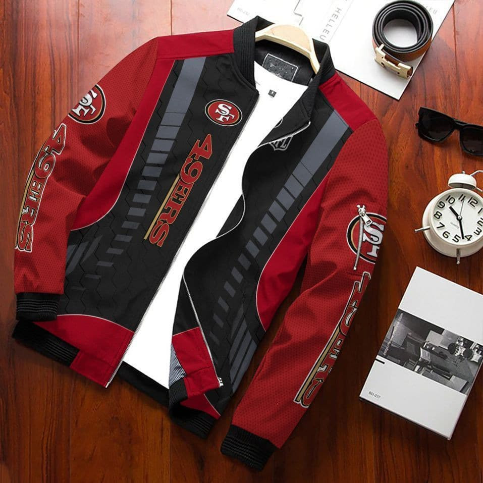 San Francisco 49ERS Bomber Jacket | NFL Team Jacket for Men & Women | Football Fan Gift