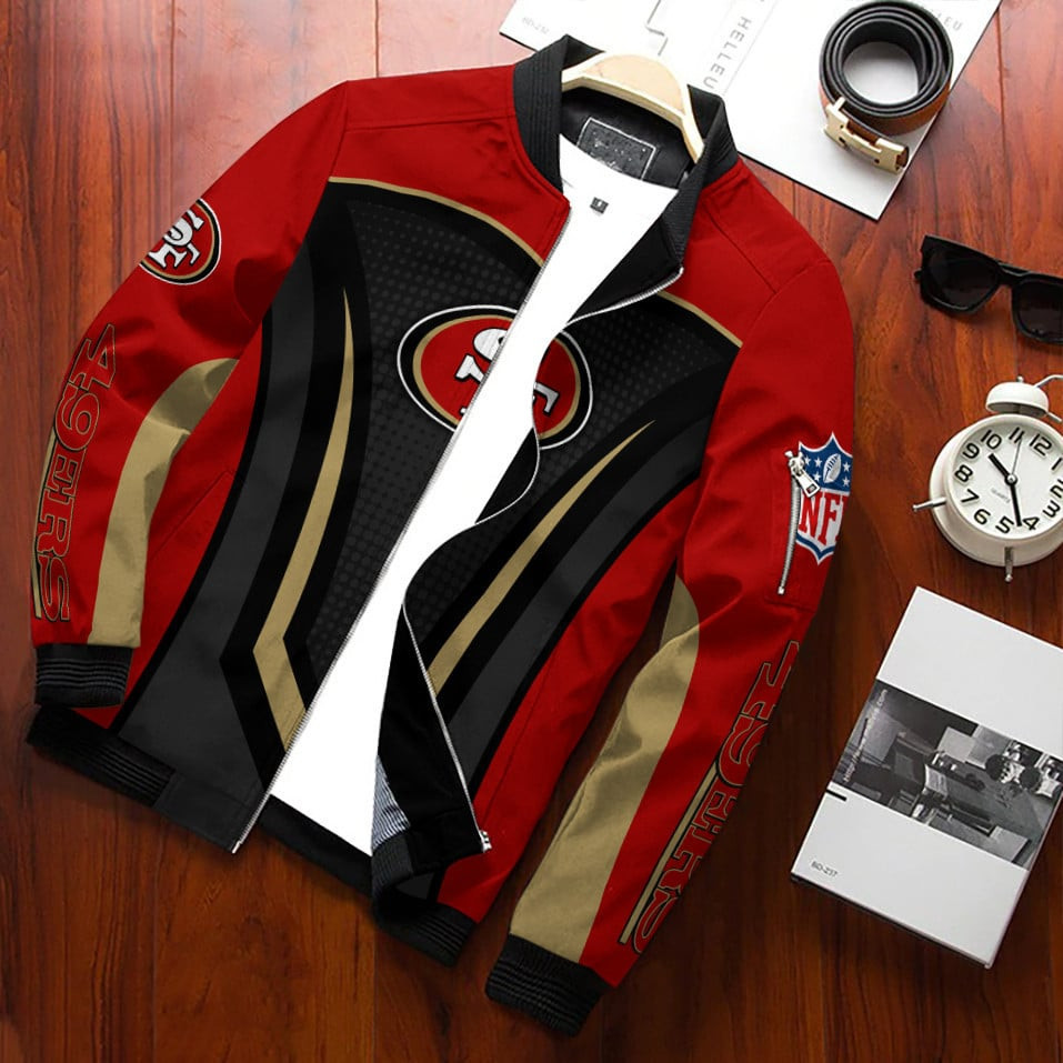 San Francisco 49ERS Bomber Jacket | NFL Team Jacket for Men & Women | Football Fan Gift