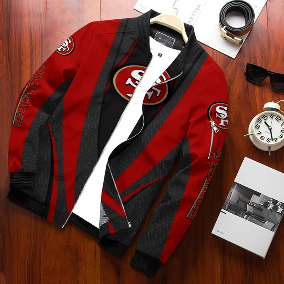 San Francisco 49ERS Bomber Jacket | NFL Team Jacket for Men & Women | Football Fan Gift