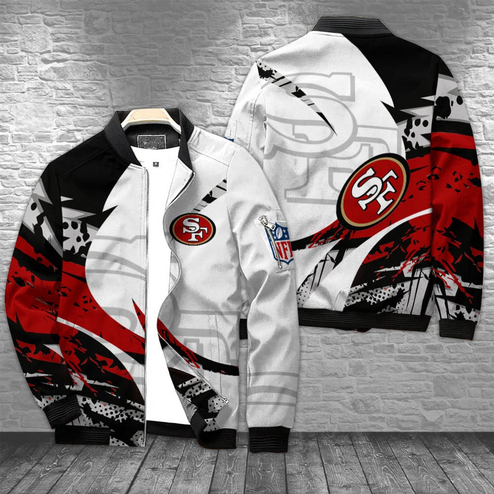 San Francisco 49ERS Bomber Jacket | NFL Team Jacket for Men & Women | Football Fan Gift