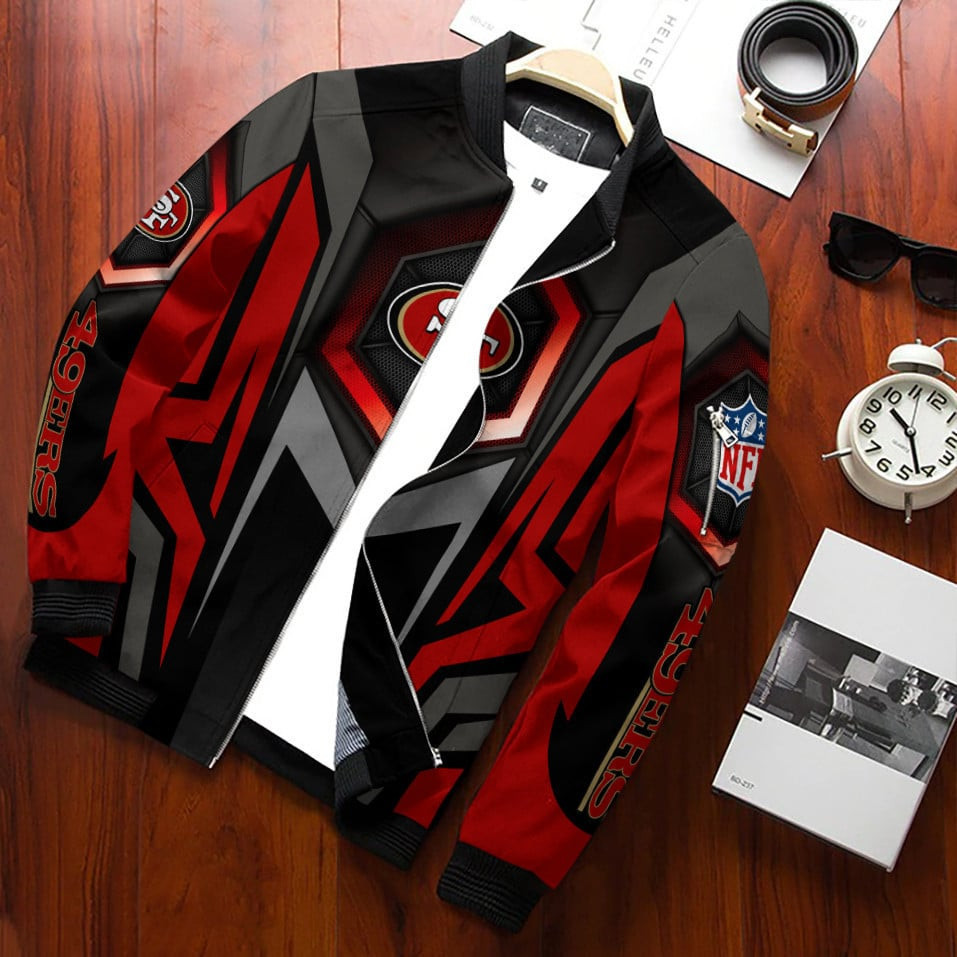 San Francisco 49ERS Bomber Jacket | NFL Team Jacket for Men & Women | Football Fan Gift