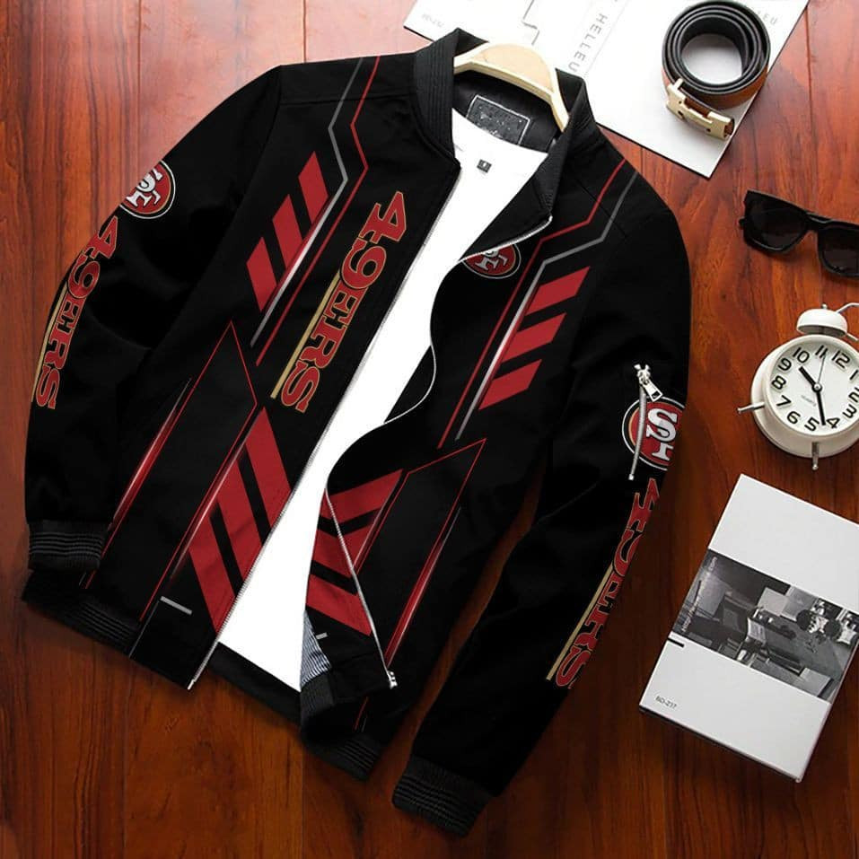 San Francisco 49ERS Bomber Jacket | NFL Team Jacket for Men & Women | Football Fan Gift