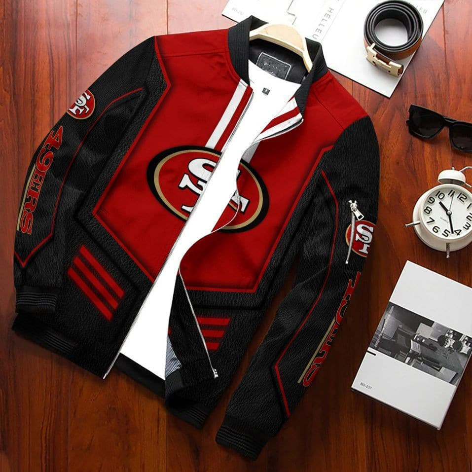 San Francisco 49ERS Bomber Jacket | NFL Team Jacket for Men & Women | Football Fan Gift
