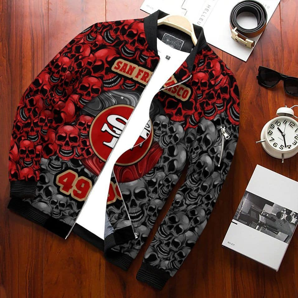 San Francisco 49ERS Bomber Jacket | NFL Team Jacket for Men & Women | Football Fan Gift