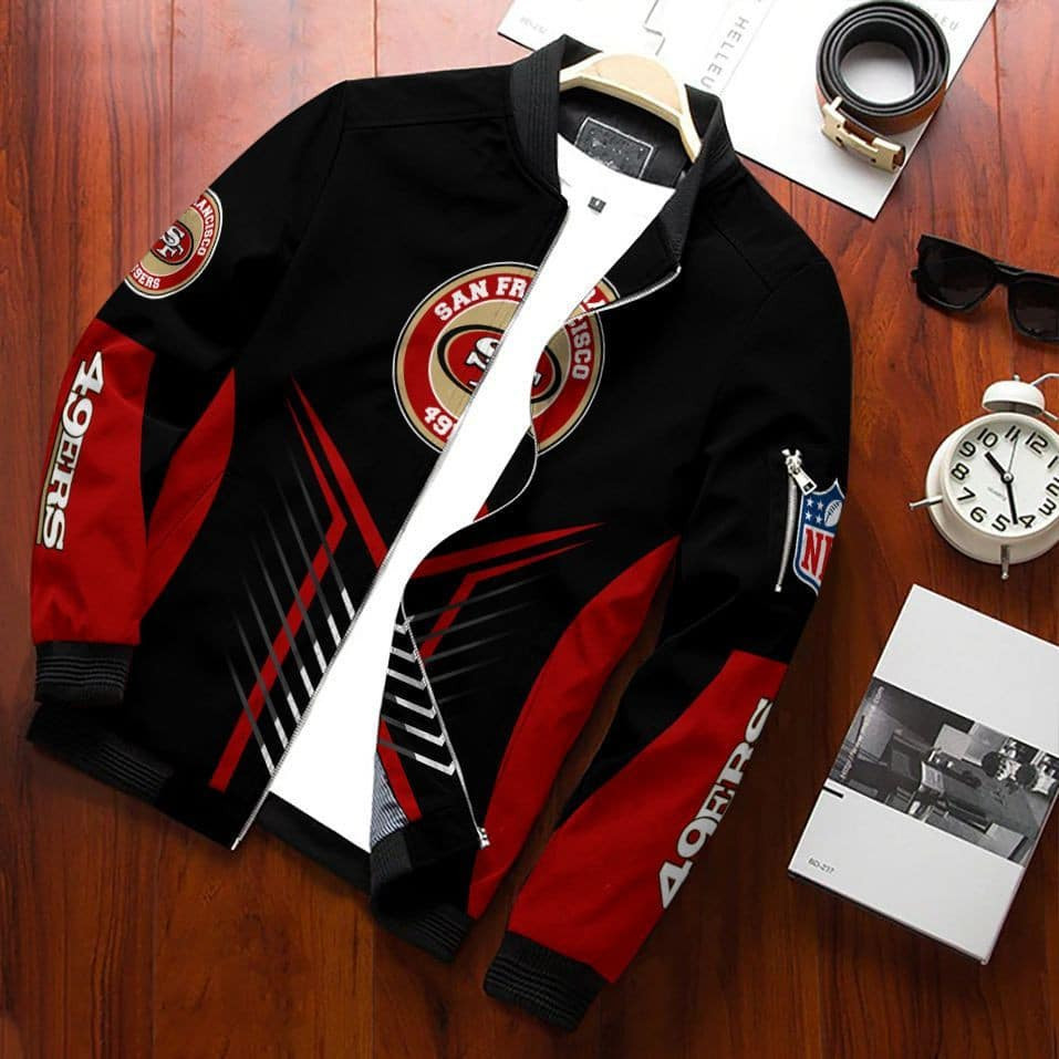 San Francisco 49ERS Bomber Jacket | NFL Team Jacket for Men & Women | Football Fan Gift