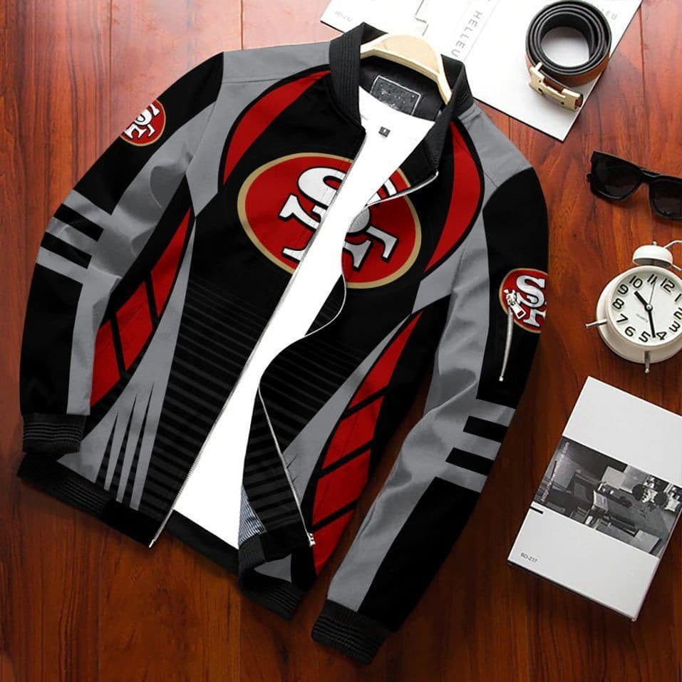 San Francisco 49ERS Bomber Jacket | NFL Team Jacket for Men & Women | Football Fan Gift