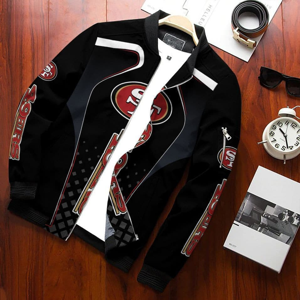 San Francisco 49ERS Bomber Jacket | NFL Team Jacket for Men & Women | Football Fan Gift