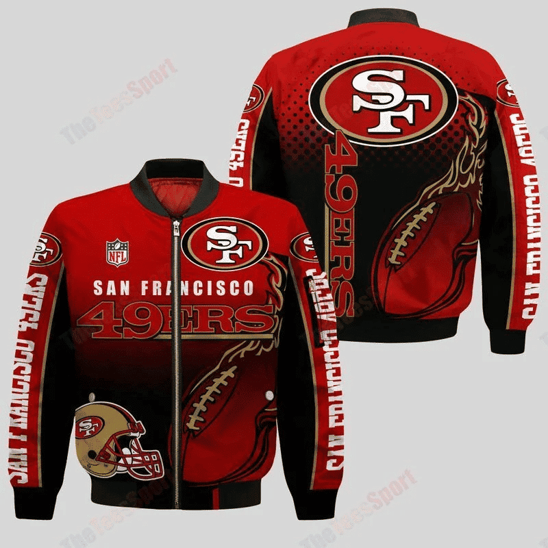San Francisco 49ERS Bomber Jacket | NFL Team Jacket for Men & Women | Football Fan Gift