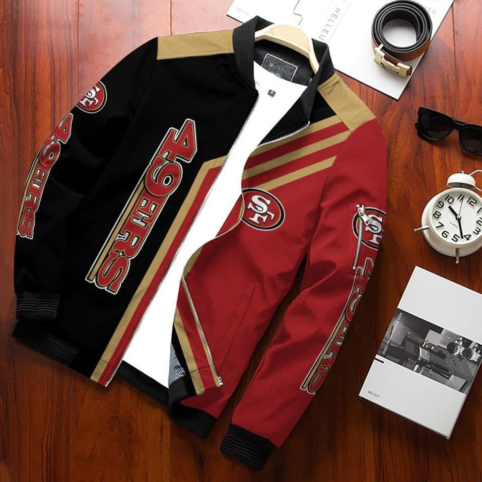 San Francisco 49ERS Bomber Jacket | NFL Team Jacket for Men & Women | Football Fan Gift