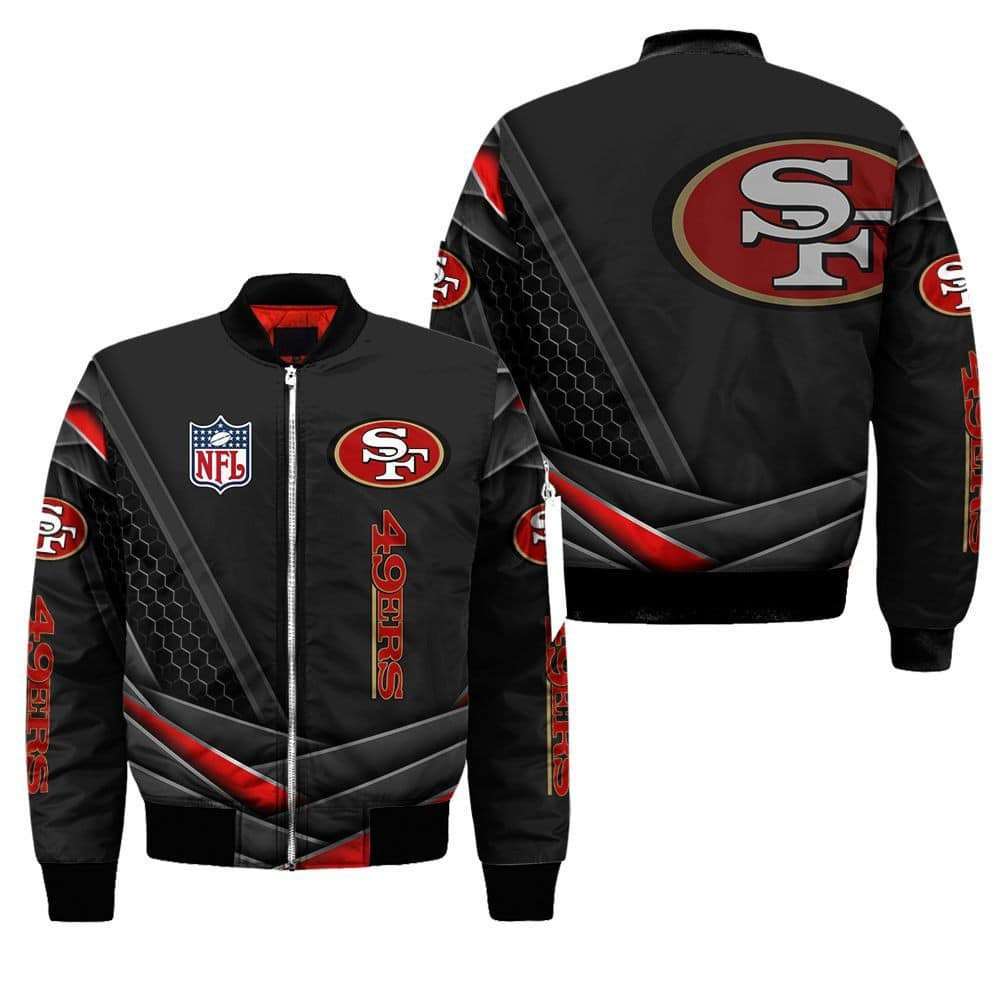 San Francisco 49ERS Bomber Jacket | NFL Team Jacket for Men & Women | Football Fan Gift