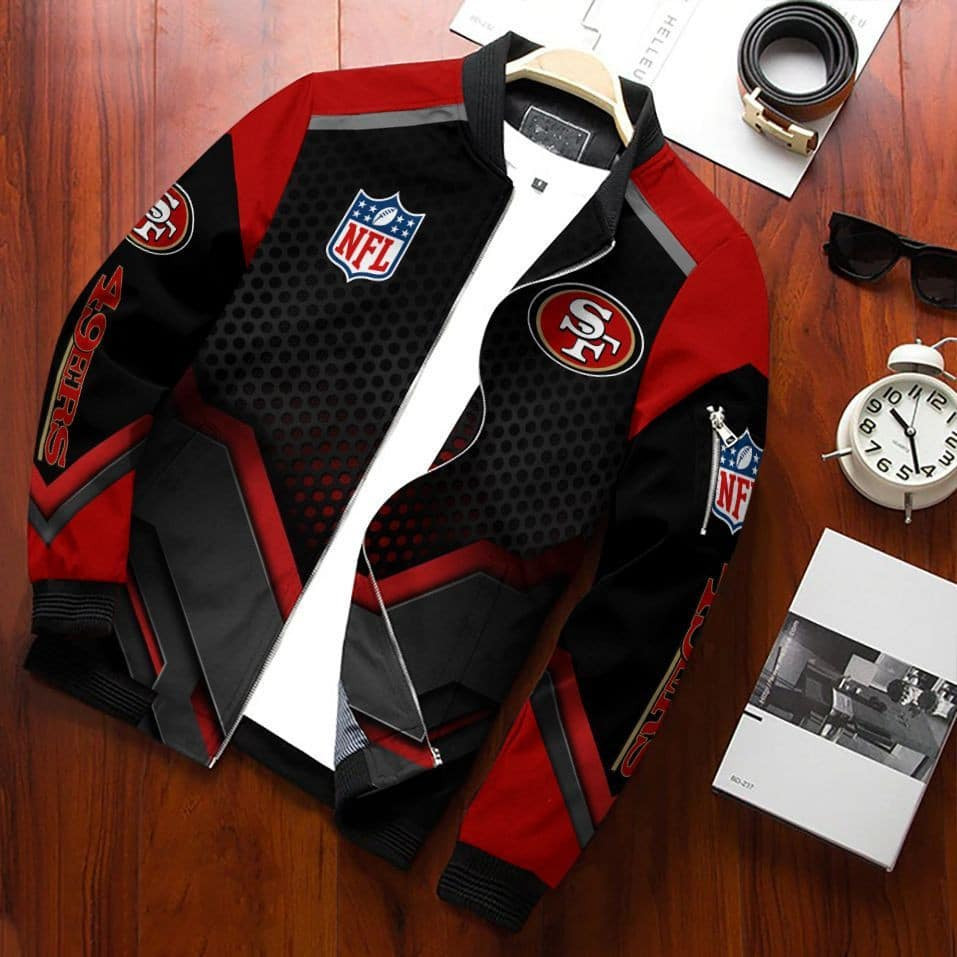 San Francisco 49ERS Bomber Jacket | NFL Team Jacket for Men & Women | Football Fan Gift