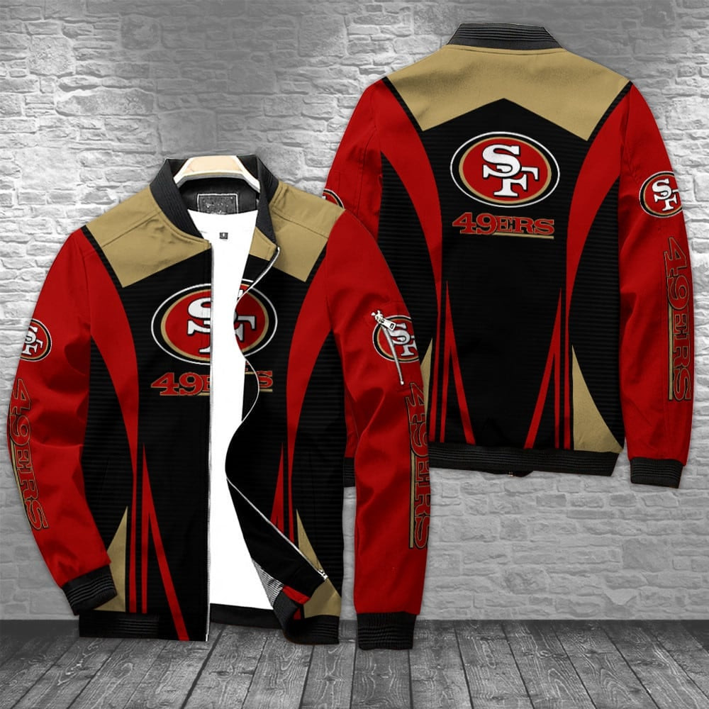 San Francisco 49ERS Bomber Jacket | NFL Team Jacket for Men & Women | Football Fan Gift