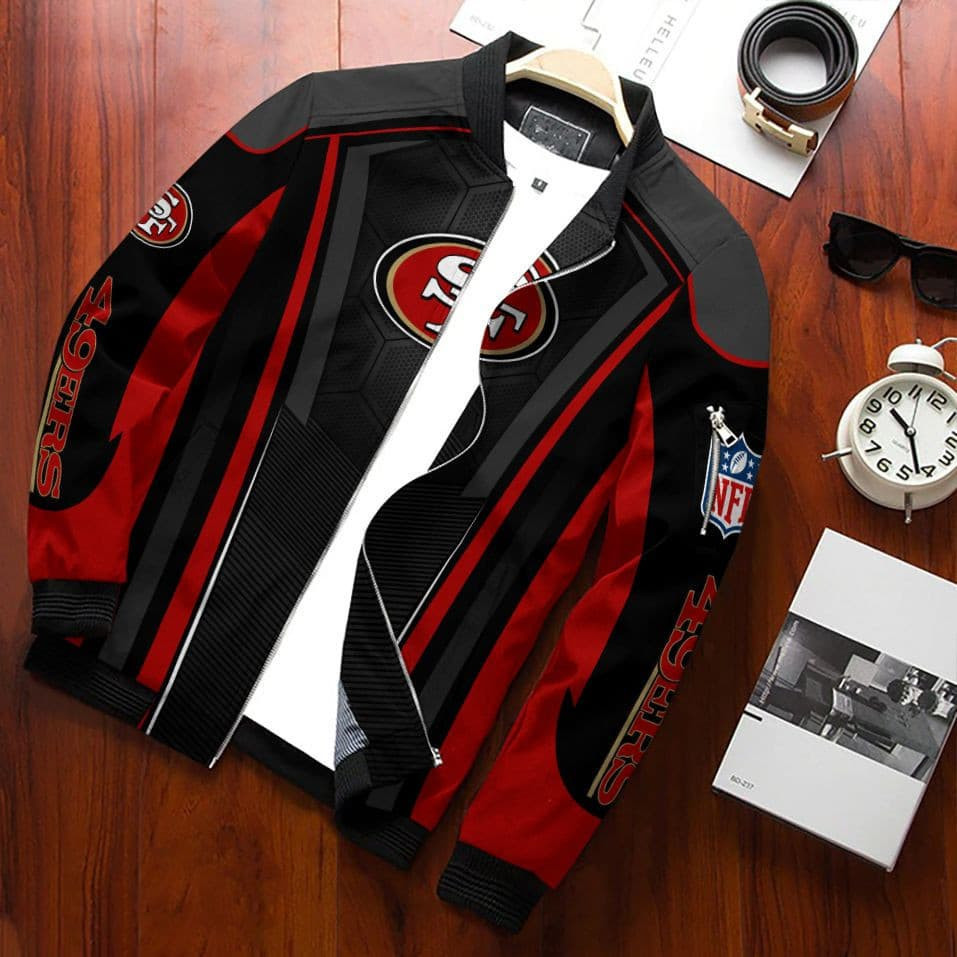 San Francisco 49ERS Bomber Jacket | NFL Team Jacket for Men & Women | Football Fan Gift