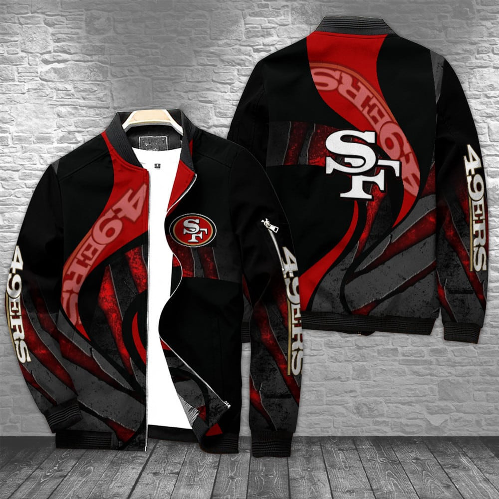 San Francisco 49ERS Bomber Jacket | NFL Team Jacket for Men & Women | Football Fan Gift