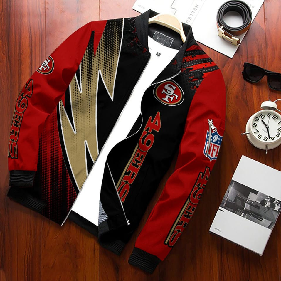 San Francisco 49ERS Bomber Jacket | NFL Team Jacket for Men & Women | Football Fan Gift