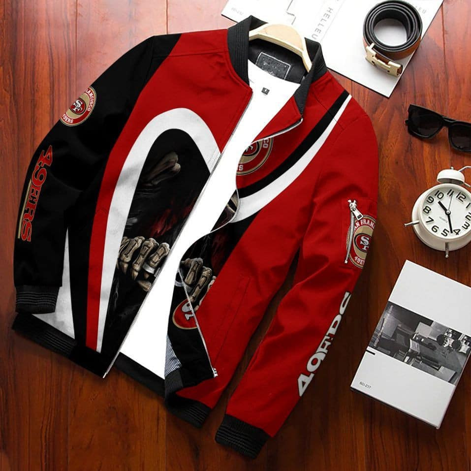 San Francisco 49ERS Bomber Jacket | NFL Team Jacket for Men & Women | Football Fan Gift