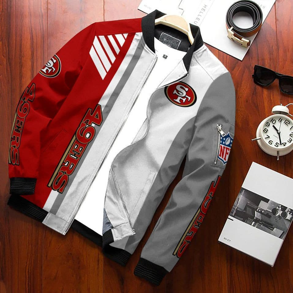 San Francisco 49ERS Bomber Jacket | NFL Team Jacket for Men & Women | Football Fan Gift