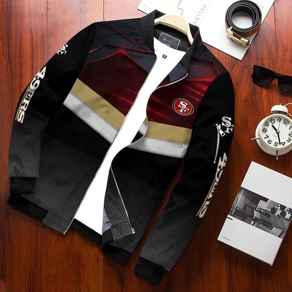 San Francisco 49ERS Bomber Jacket | NFL Team Jacket for Men & Women | Football Fan Gift