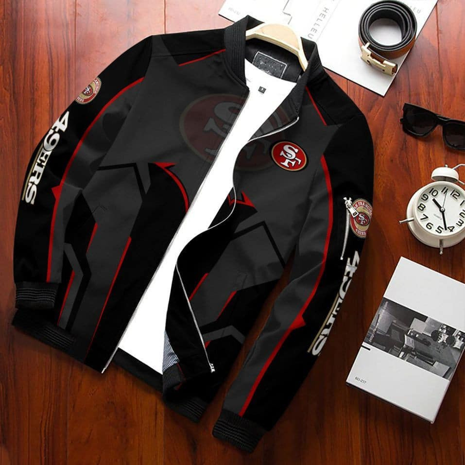 San Francisco 49ERS Bomber Jacket | NFL Team Jacket for Men & Women | Football Fan Gift