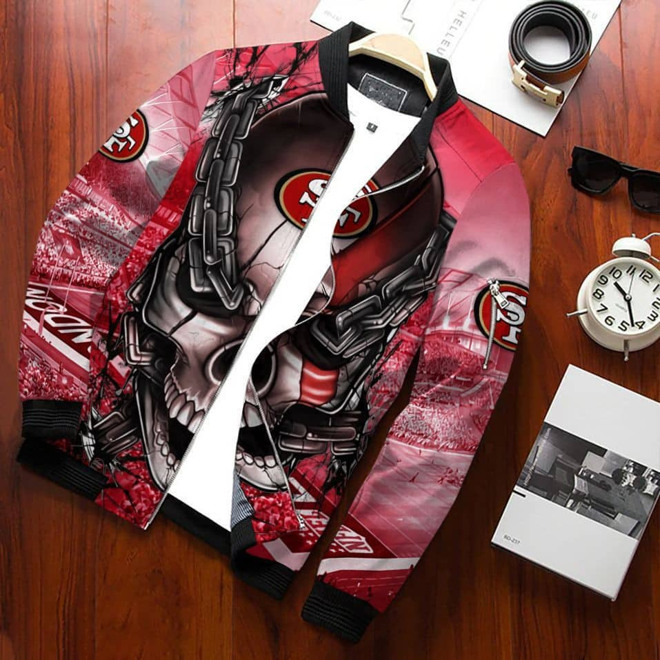 San Francisco 49ERS Bomber Jacket | NFL Team Jacket for Men & Women | Football Fan Gift