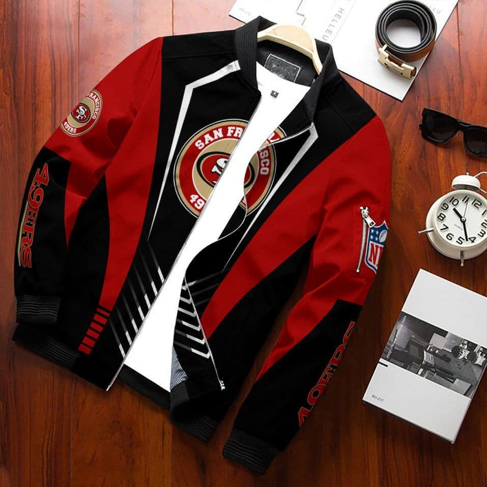 San Francisco 49ERS Bomber Jacket | NFL Team Jacket for Men & Women | Football Fan Gift