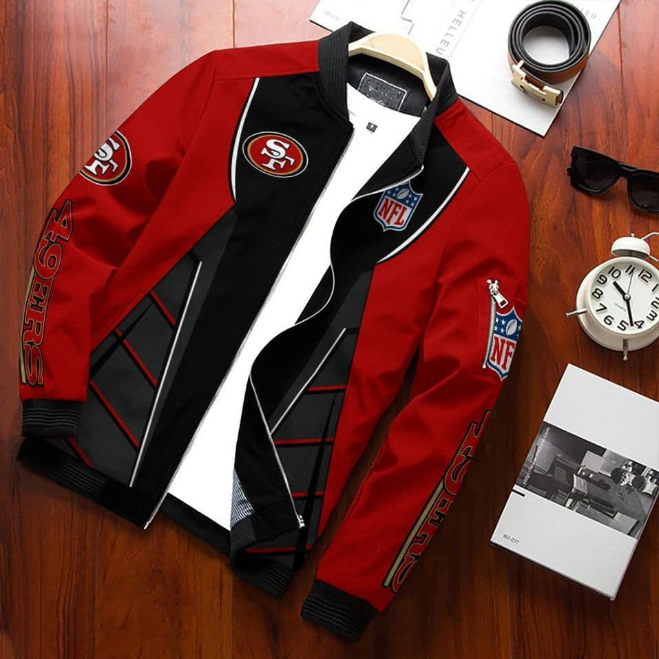 San Francisco 49ERS Bomber Jacket | NFL Team Jacket for Men & Women | Football Fan Gift