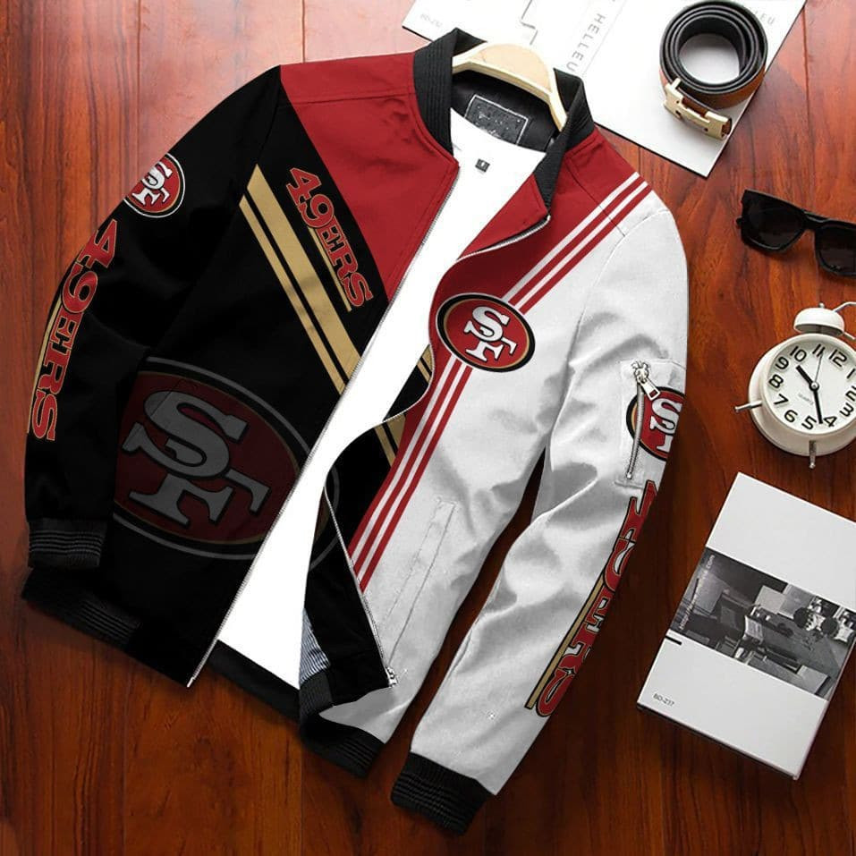 San Francisco 49ERS Bomber Jacket | NFL Team Jacket for Men & Women | Football Fan Gift