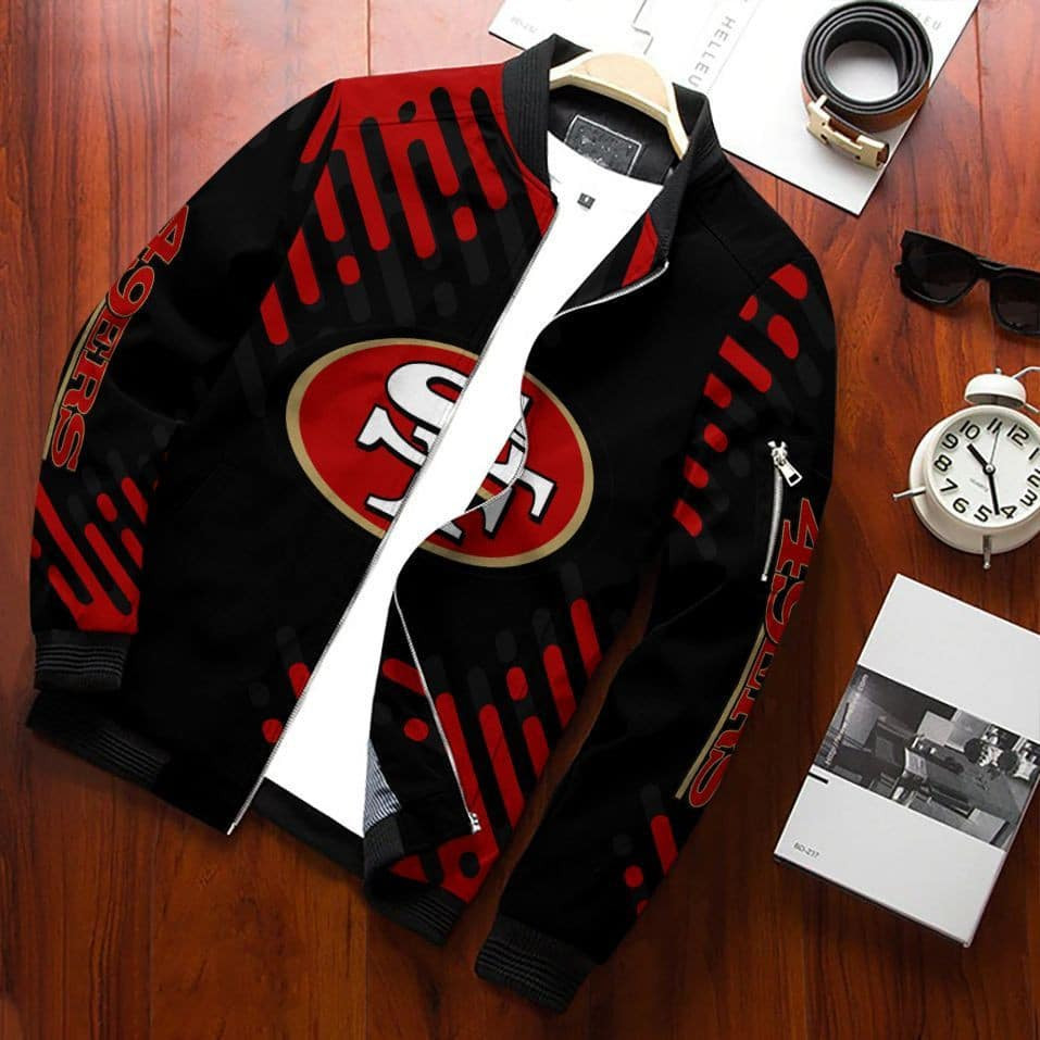 San Francisco 49ERS Bomber Jacket | NFL Team Jacket for Men & Women | Football Fan Gift