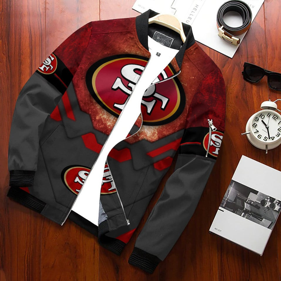 San Francisco 49ERS Bomber Jacket | NFL Team Jacket for Men & Women | Football Fan Gift