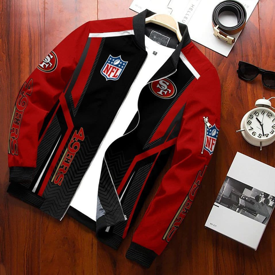 San Francisco 49ERS Bomber Jacket | NFL Team Jacket for Men & Women | Football Fan Gift