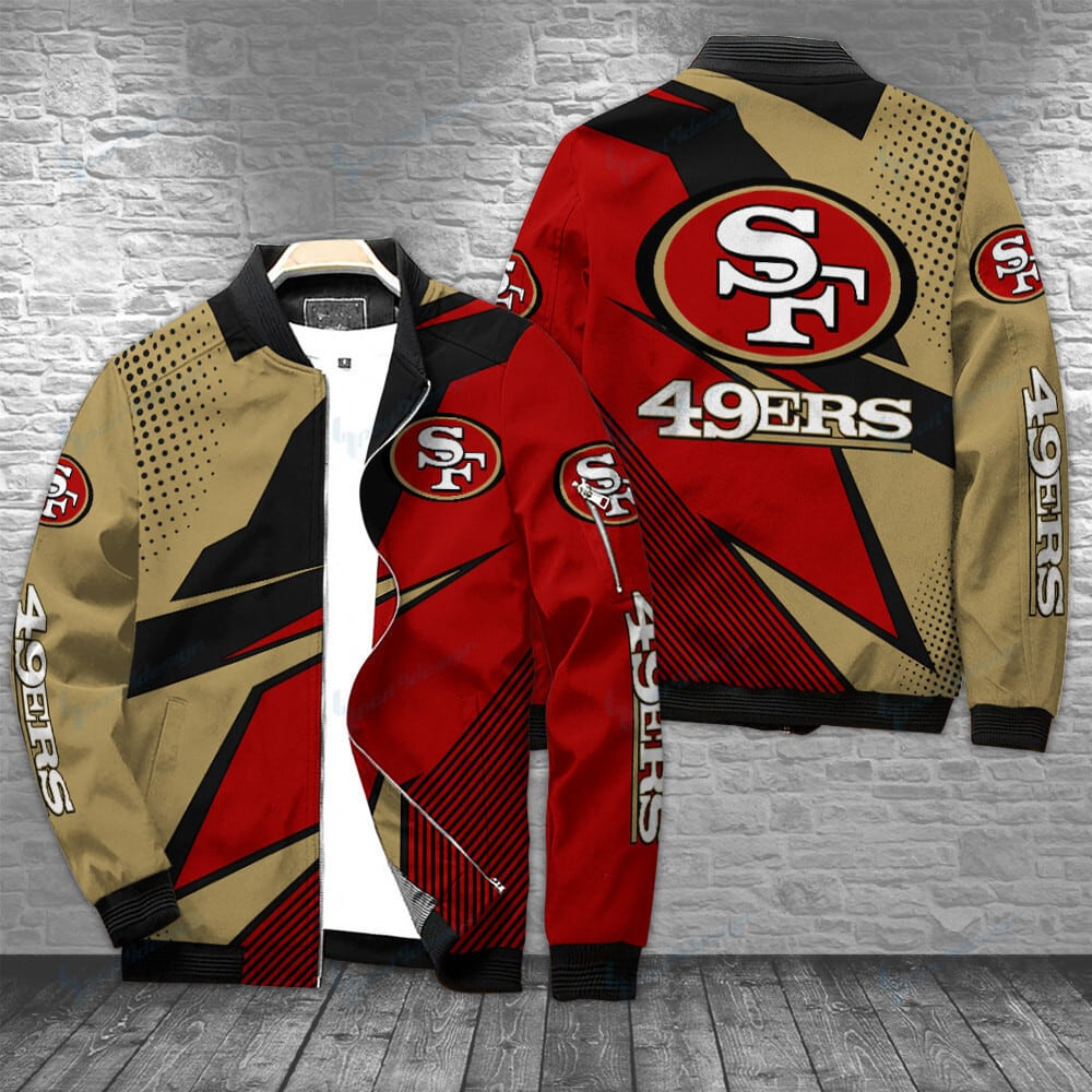 San Francisco 49ERS Bomber Jacket | NFL Team Jacket for Men & Women | Football Fan Gift