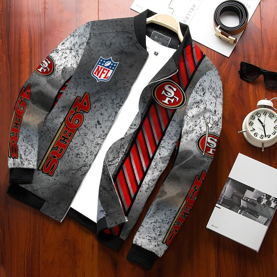 San Francisco 49ERS Bomber Jacket | NFL Team Jacket for Men & Women | Football Fan Gift