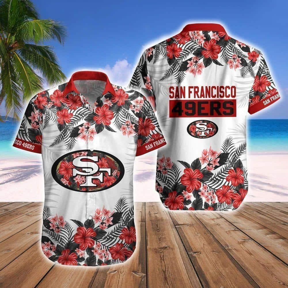San Francisco 49ers Hibiscus Paradise Aloha Hawaiian Shirt for Men & Women