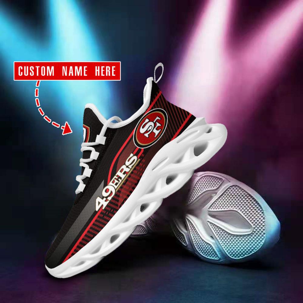 San Francisco 49ers Max Soul Shoes Sneakers for Men And Women – NFL Football Fan Shoes, Team Sneakers - Image 4
