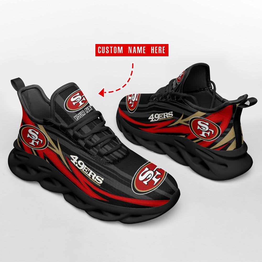 San Francisco 49ers Max Soul Shoes Sneakers for Men And Women – NFL Football Fan Shoes, Team Sneakers - Image 4