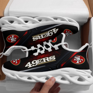 San Francisco 49ers Max Soul Shoes Sneakers for Men And Women – NFL Football Fan Shoes, Team Sneakers - Image 6