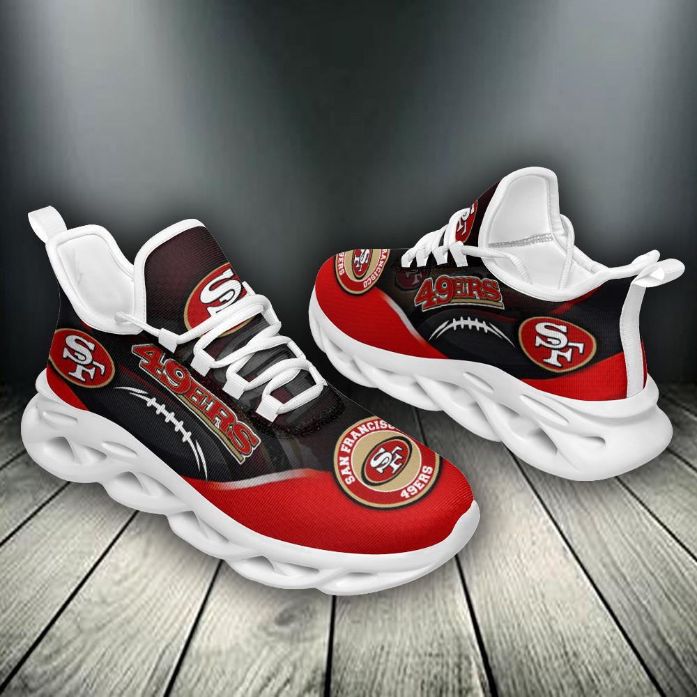 San Francisco 49ers Max Soul Shoes Sneakers for Men And Women – NFL Football Fan Shoes, Team Sneakers - Image 3