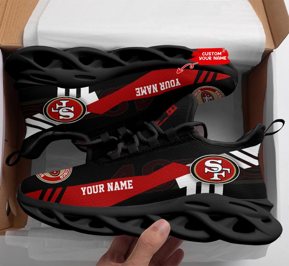 San Francisco 49ers Max Soul Shoes Sneakers for Men And Women – NFL Football Fan Shoes, Team Sneakers - Image 3