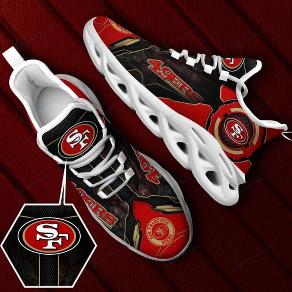 San Francisco 49ers Max Soul Shoes Sneakers for Men And Women – NFL Football Fan Shoes, Team Sneakers - Image 4